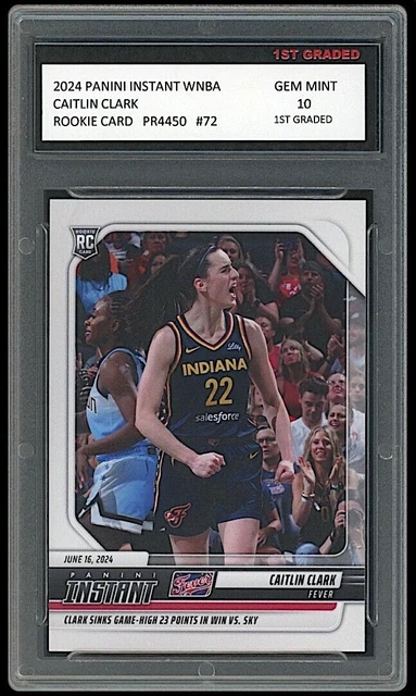 thumbnail image 2 of Caitlin Clark 2024 Panini Donruss Rookie Card #1 – Graded 10, 1st Graded, Iowa/Indiana Fever 2 of 3