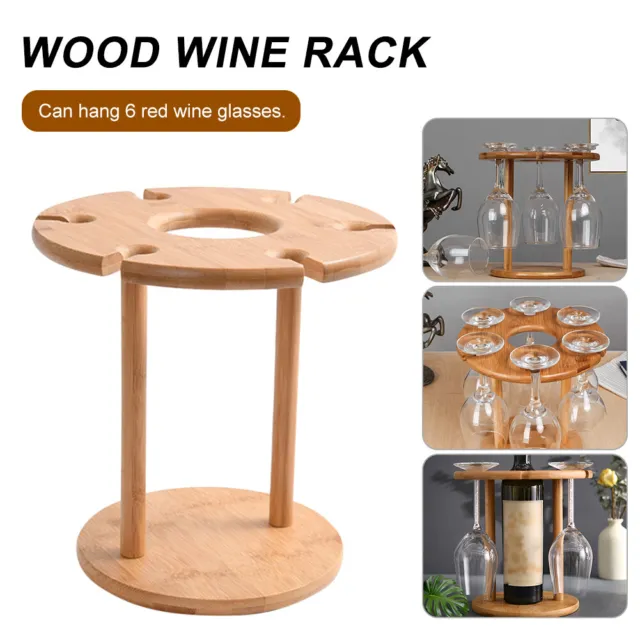 Red Wine Rack Glass Cup Holder Upside Down Glasses Shelf Bottle Display Stand