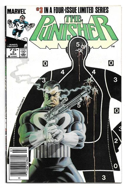 Punisher Original Mini Series #3 High Grade Vf 1986 Mike Zeck Art