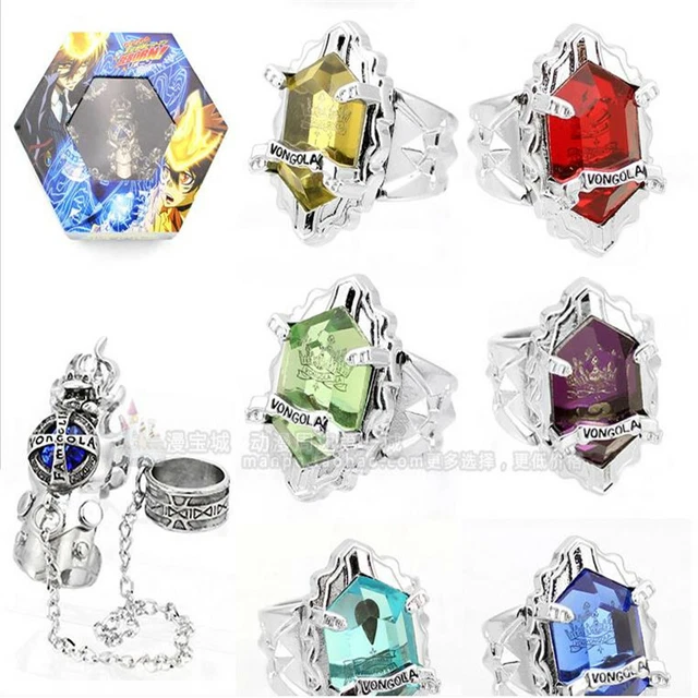 T-Arts Katekyo Hitman Reborn New Vongola Ring Collection Anime Set