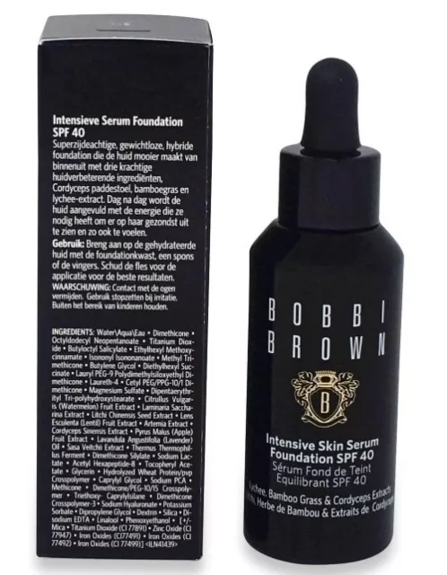 BOBBI BROWN INTENSIVE SKIN SERUM FOUNDATION SPF 40 shade 2 SAND 30ml