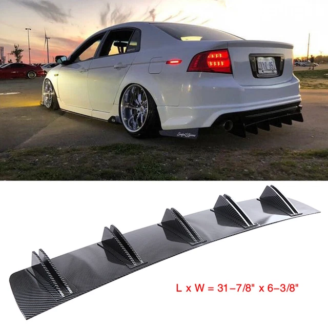 FOR 20042008 ACURA TL Carbon Fiber Rear Lip Bumper Diffuser Spoiler