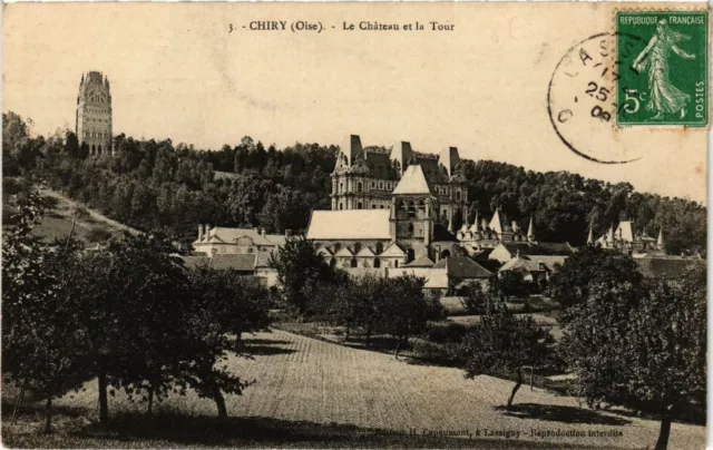 CPA CHIRY Le Chateau et la Tour (377615)