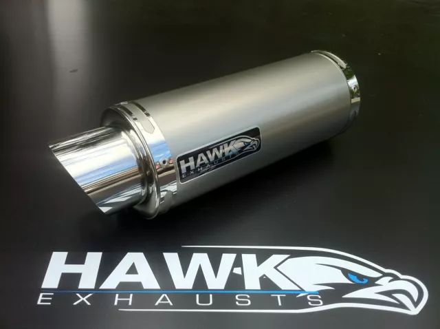 Hawk - Suzuki GSXR 600 K8, K9 L0 Titanium GP Style Road Legal Race Exhaust Can.