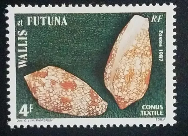 Wallis et Futuna Timbre N°361 Coquillage / NEUF** / 1987