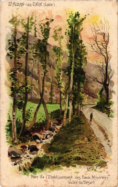 CPA St-ALBAN-les-EAUX - Parc de l'Establishment des Eaux Minérales (166186)
