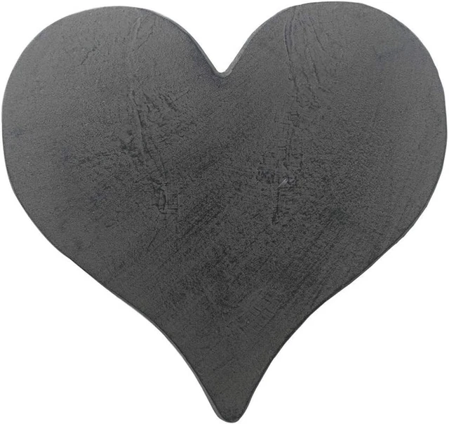 Comfy Hour Rustic Style Collection Cast Iron Garden Stepping Stone - Heart