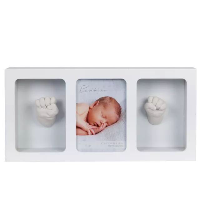 Bébé 3D Main Et Pieds Souvenir Photo Cadre Avec Argile Kit de Moulage