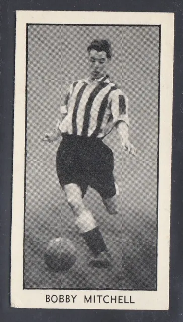 1956 D C Thomson Wizard Famous Footballers set 24 #13 Bobby Mitchell, Newcastle