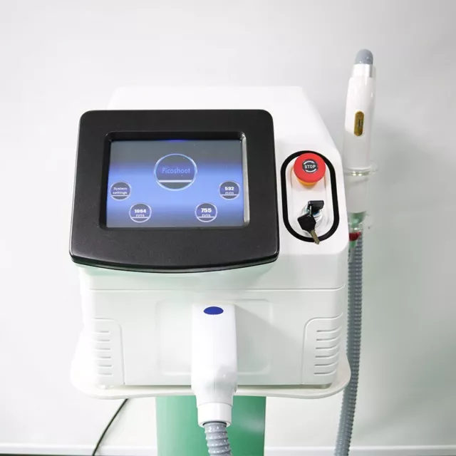 Máquina de eliminación de tatuajes Pico Laser Nd Yag uso de spa de alta calidad