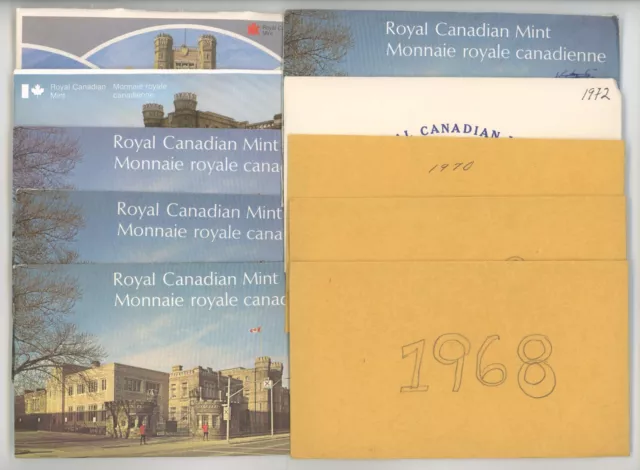 1968 to 1979 Canada Prooflike Sets Lot of 10 #20228
