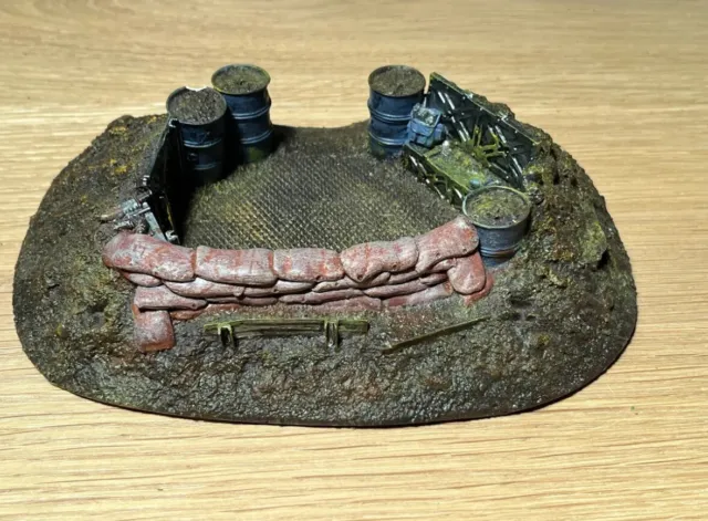 Warhammer 40K Scenery - Forgeworld - Imperial Command Dugout - Painted OOP RARE