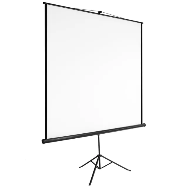 Mobile Stativleinwand 152 x 152 cm Beamer Heimkino HD Leinwand inkl. Stativ