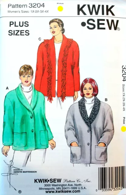 U PICK! Misses & Plus Size FLEECE JACKET VEST COAT PONCHO Sew Pattern ~ UC