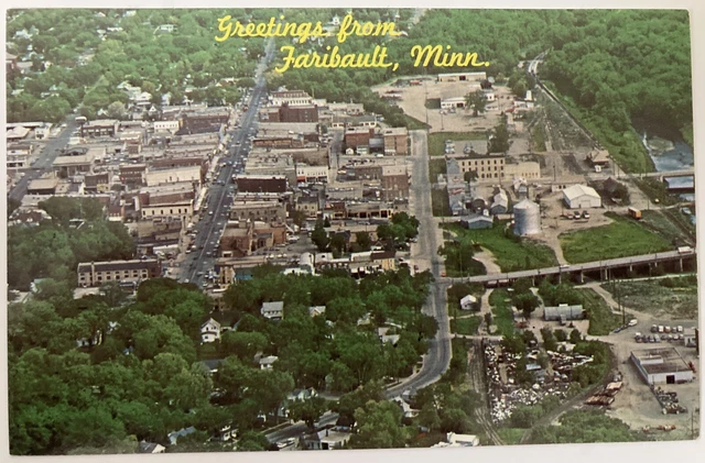 Faribault, Minnesota postcard. “Greetings from Faribault, Minn.”
