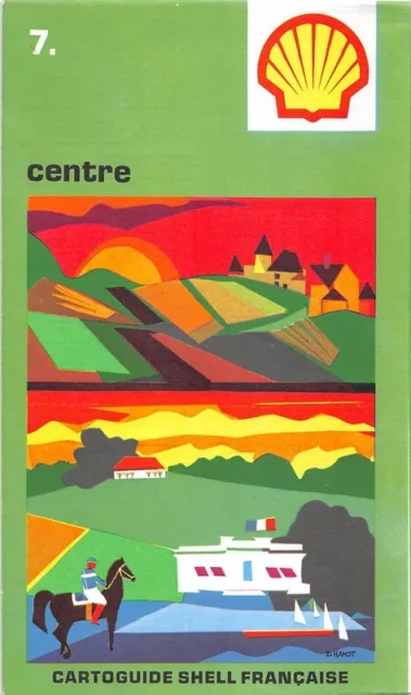 Carte Routière collector - Cartoguide SHELL Française - Centre  N° 7