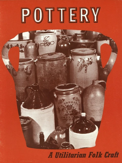 Early American Folk Art Pottery Stoneware - Pitchers Crocks Jugs Etc. / Book