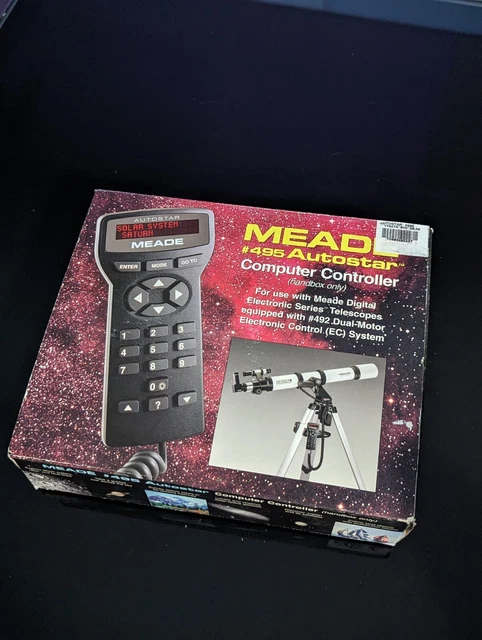 Controlador de computadora MEADE #495 Autostar caja de mano solo para telescopio NUEVO EN CAJA DIFÍCIL DE ENCONTRAR