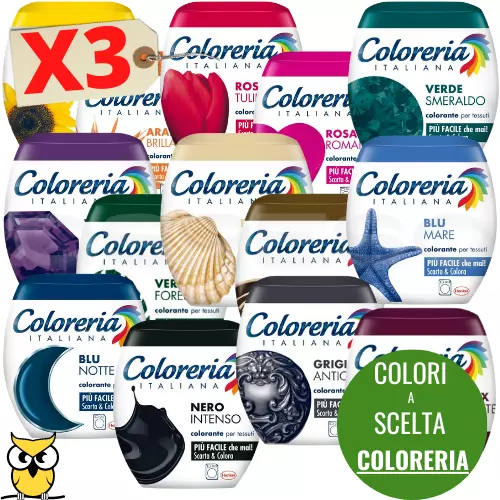COLORERIA ITALIANA COLORANTE Tessuti E Vestiti In Lavatrice 350Gr Tutti  Colori EUR 13,99 - PicClick IT