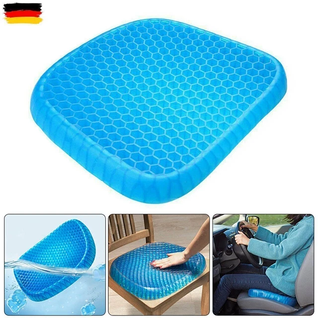 Cojín de asiento de gel ortopédico cojín de muslos elevador de asiento coche silla de ruedas oficina