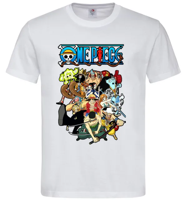 T-shirt One Piece maglietta rubber maglia ciurma crew cartoons comics manga