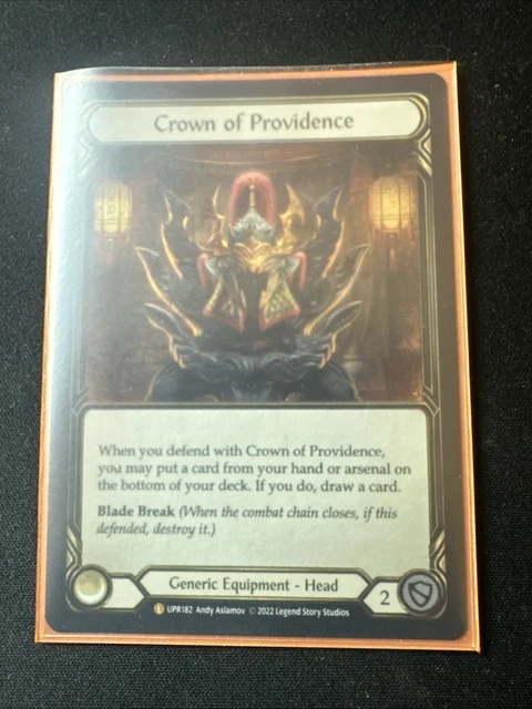 PSA 9 MINT* CROWN OF PROVIDENCE UPR182 Uprising RAINBOW FOIL