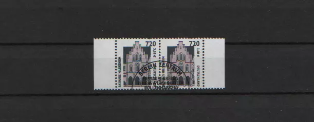 ALLEMAGNE RFA Paire horizontale oblitérée série des CURIOSITES TOURISTIQUES