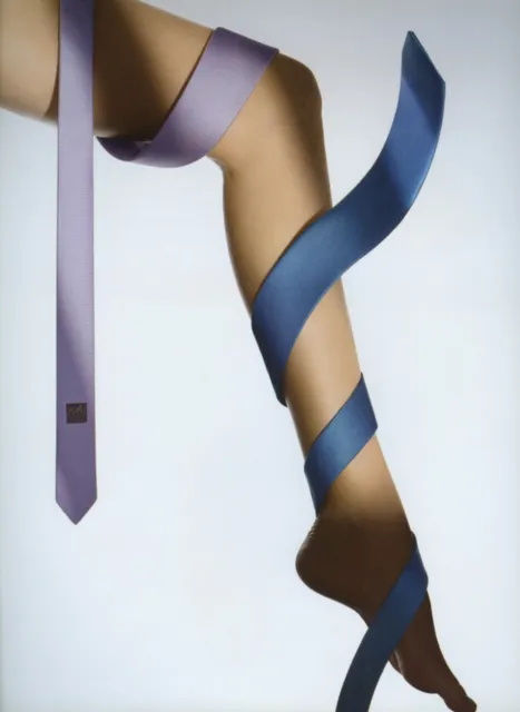 HERMES Paris - Luxury Fashion Silk Tie Long Legs - Magazine 1 Page Print AD