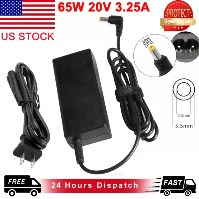 20V 3.25A 65W AC Adapter Charger Power Supply For IBM Lenovo IdeaPad 5.5*2.5mm