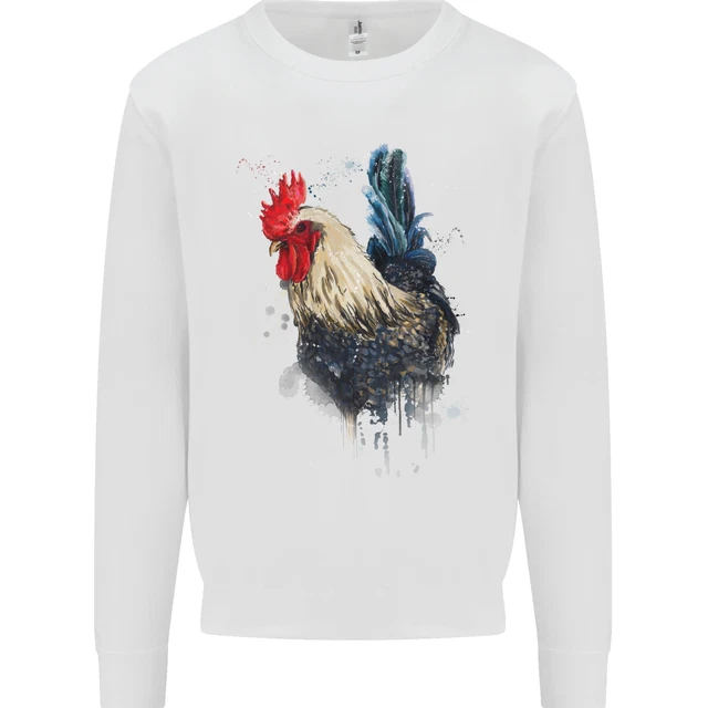 Un Acquerello Di Pollo Uomo Felpa Maglione