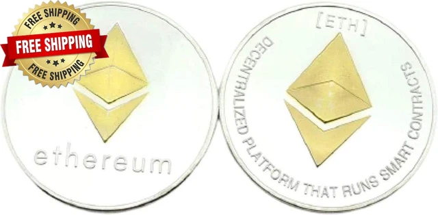 Ethereum Coin - Blockchain Cryptocurrency ETH - Commemorative Collector ⭐️⭐️⭐️⭐️