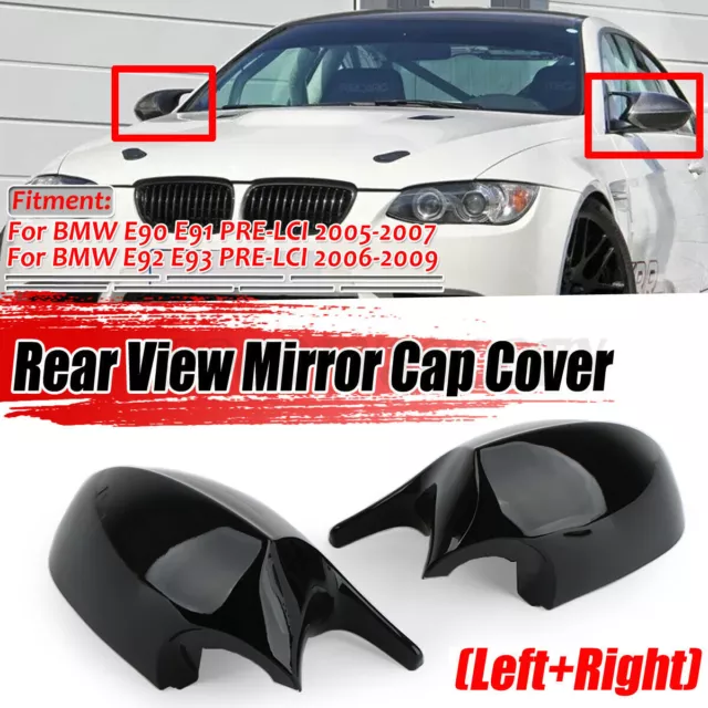 M-Stil Spiegelkappen Außenspiegel Carbon Look Für BMW E90 E91 E92 E93  Pre-LCI #P