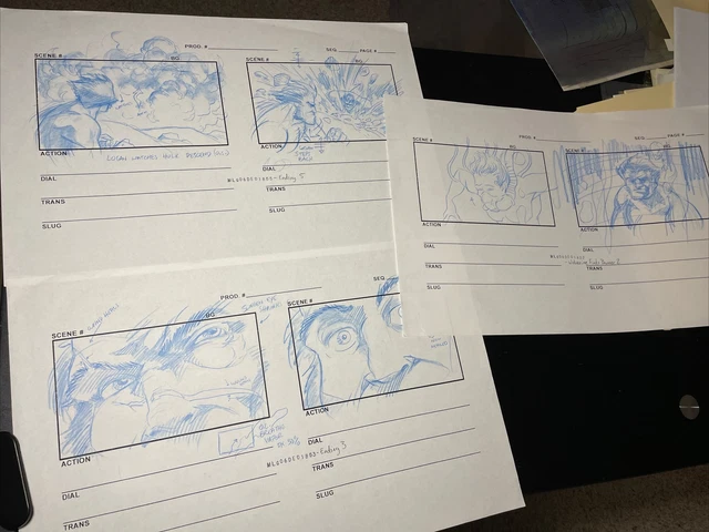 HULK VS. WOLVERINE Marvel Animation Art Storyboards Comic Book Mcu