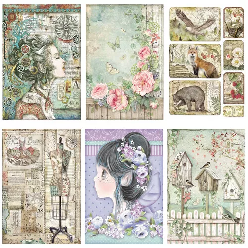 Stamperia Collection B - Decoupage Rice Paper A4 Sheet - VARIOUS DESIGNS