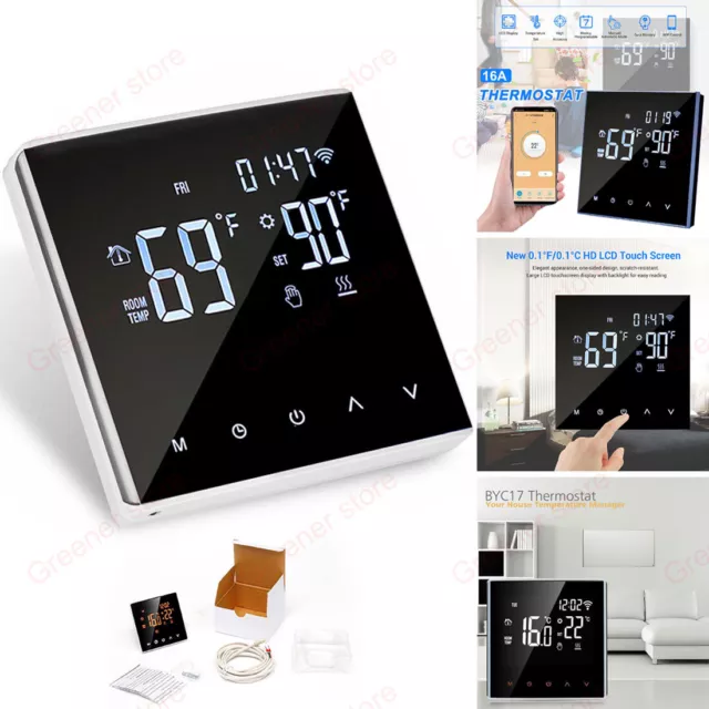 Accueil Intelligent Programmable Wifi Chauffé Numérique Thermostat LCD Écran App