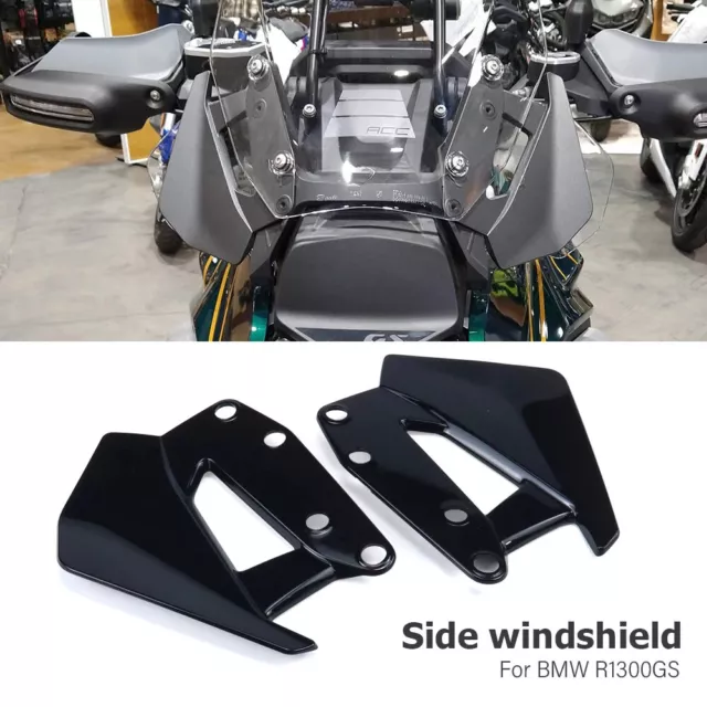 Motorcycle Front Side Wind Deflector Windshield Windscreen For BMW R1300GS 2024-