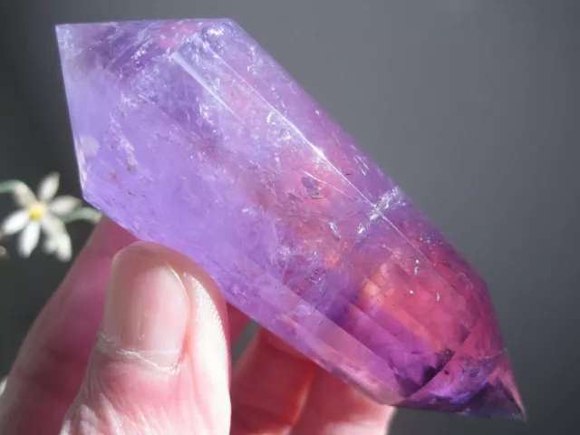 A*97g Natural Vogel Style Ametrine Quartz Crystal 24 sided DT Wand Superb 012403