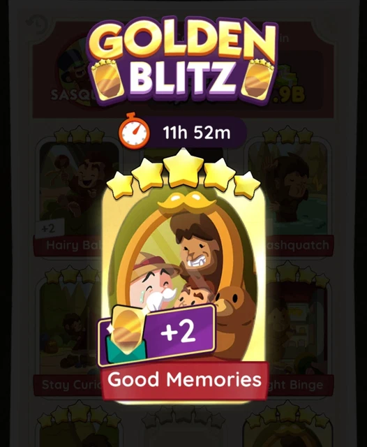 Monopoly Go Stickers - 5  Star - Good Memories - Golden Blitz - FAST DELIVERY