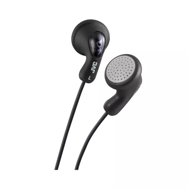 JVC HAF14 Gumy kabelgebundene In-Ear-Kopfhörer 3,5 mm Buchse (schwarz)