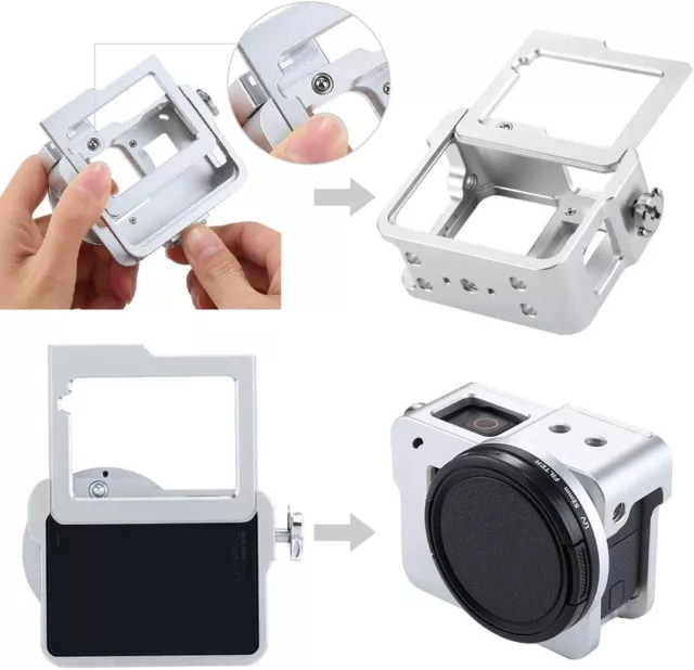 PULUZ Case for Hero 7 Black New Hero (2018) HERO6/ 5 CNC Aluminum Alloy Housing 2