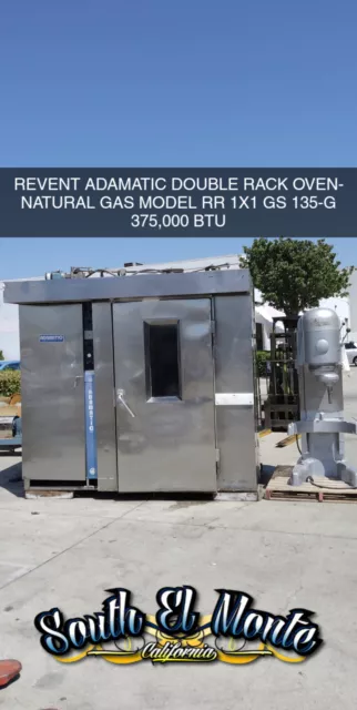 Revent Double Rack Oven Natural Gas Model Rr 1X1 Gs 135G