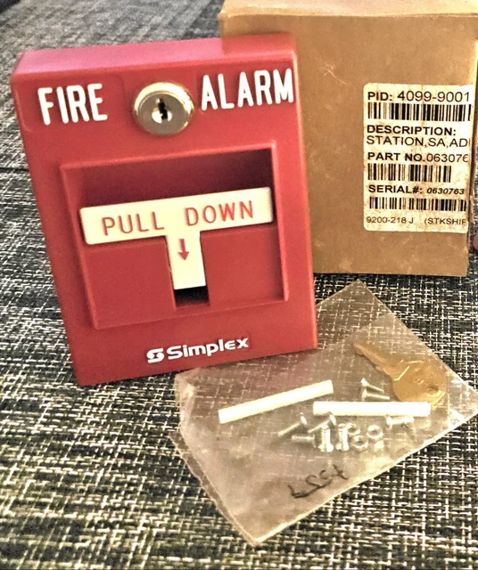 SIMPLEX 4099-9001 ADDRESSABLE Manual Pull Station $185.00 - PicClick