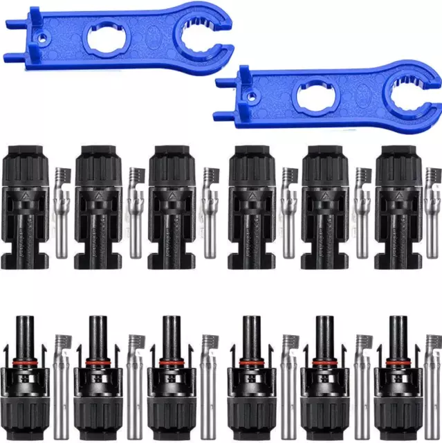 6 Paar Solarpanel Stecker,Männlich Männlich/Weiblich Solarpanel Kabelstecker,Pho