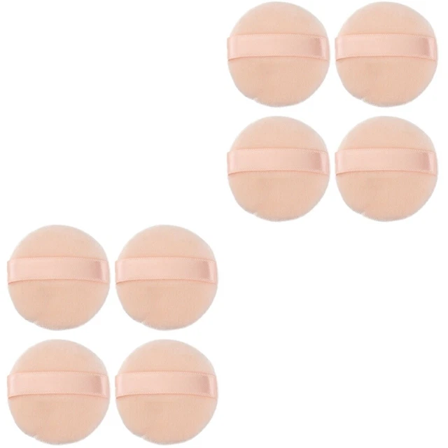 8 un. esponjas de mezcla de maquillaje redondo en polvo bocanadas cosméticas