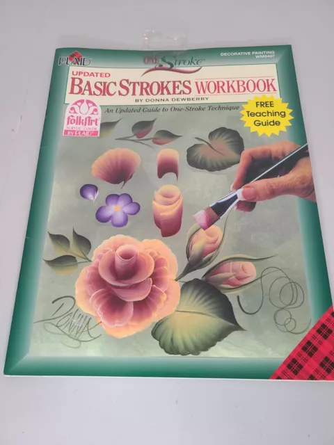 Tole One Stroke Painting Book basic strokes workbook by Donna Dewberry