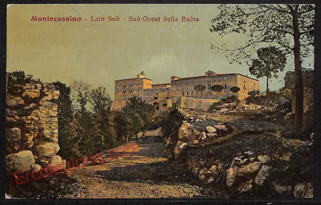 ag0714 - CARTOLINA D'EPOCA - Frosinone Provincia - Montecassino  1916