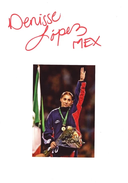 Denisse Lopez  Mexiko   Turnen  Karte original signiert WL 340589