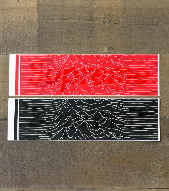 Supreme Peter Saville BOX logo ステッカー赤 supreme joy division