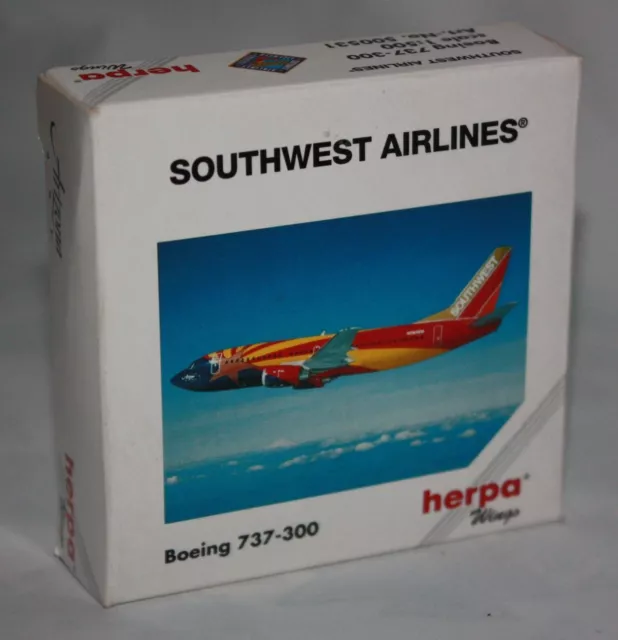 Herpa Wings-Southwest Airlines-Boeing 737-300 im Maßstab 1:500-Sammlung #500531