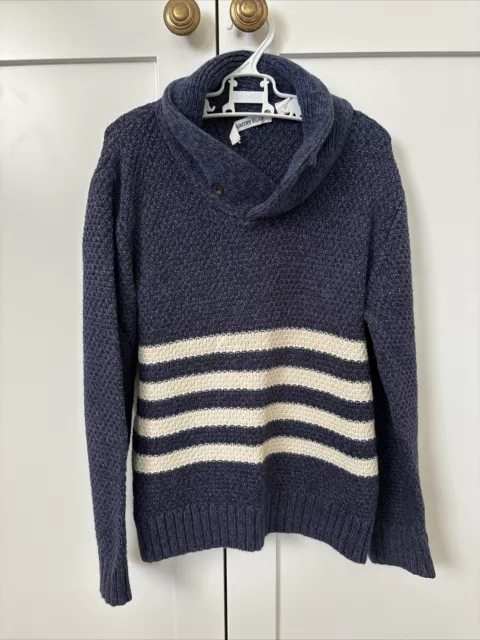 Country Road Boys Jumper Size 6 Navy And Cream